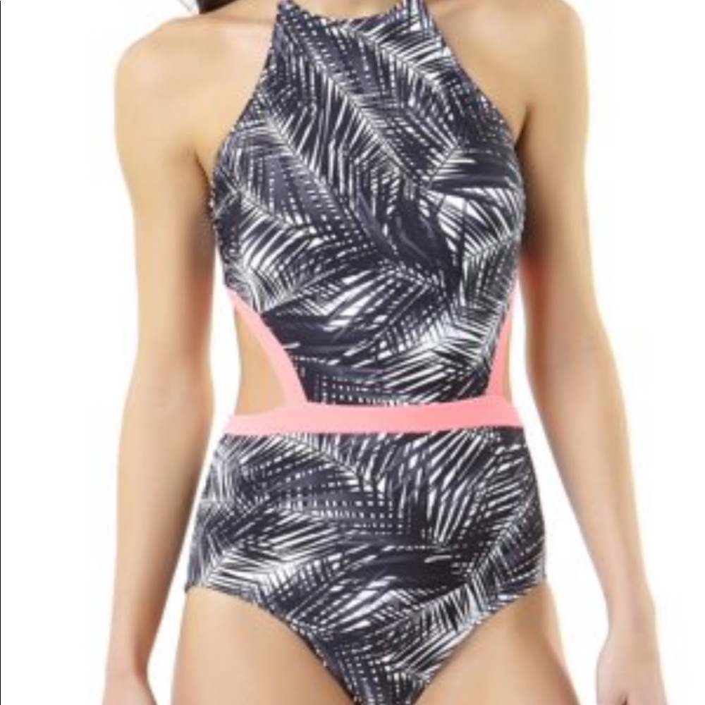 NWT Time and Tru Palm Print One Piece
